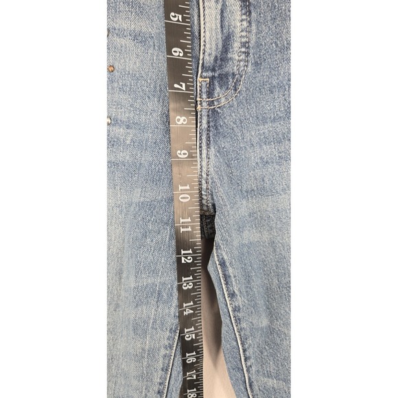 Lucky Brand Zoe High Rise Crop Straight 8/29 Jeans NWT Decorative Studs - Picture 7 of 13
